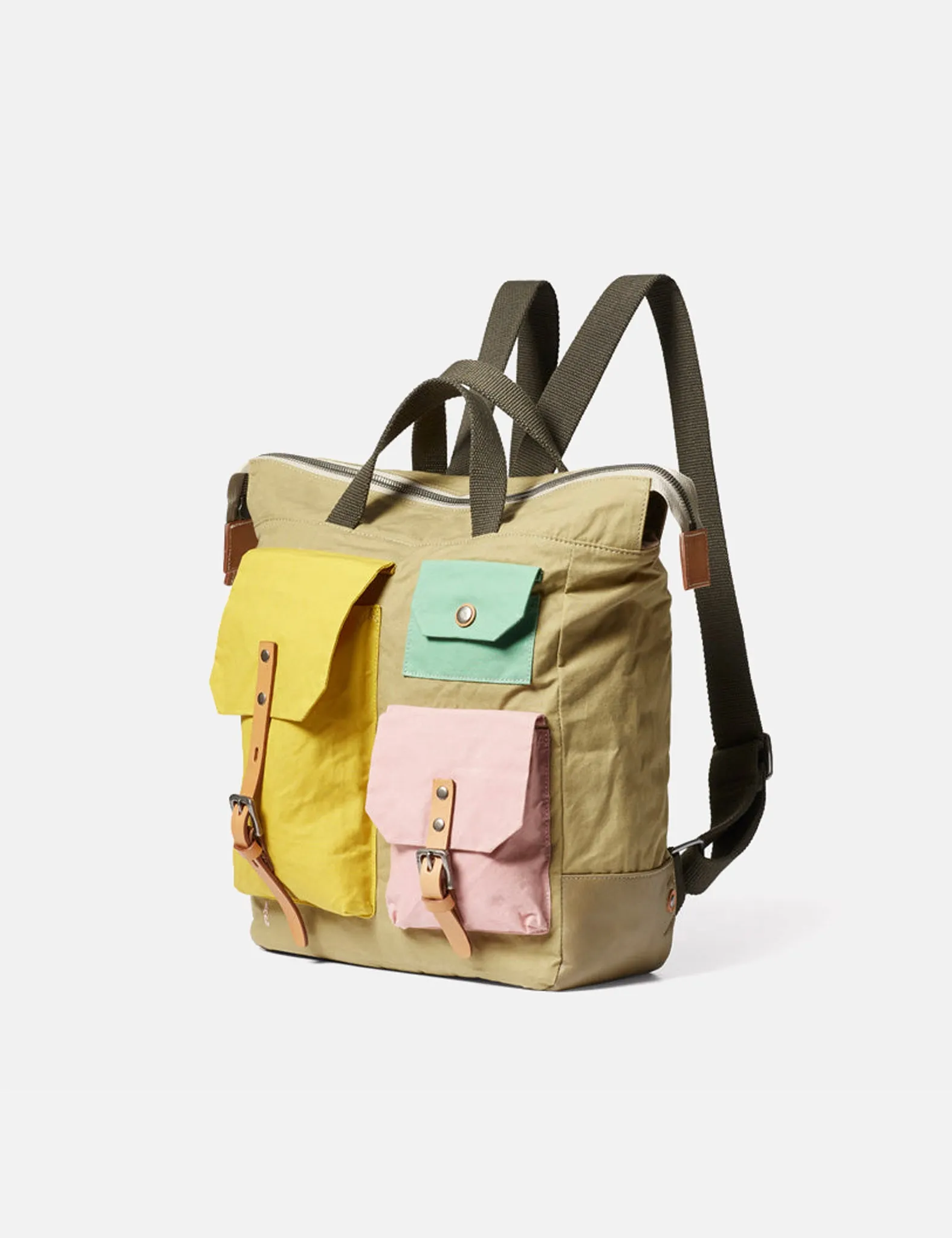 Ally Capellino Max Surreal Pockets Rucksack - Pistachio Green