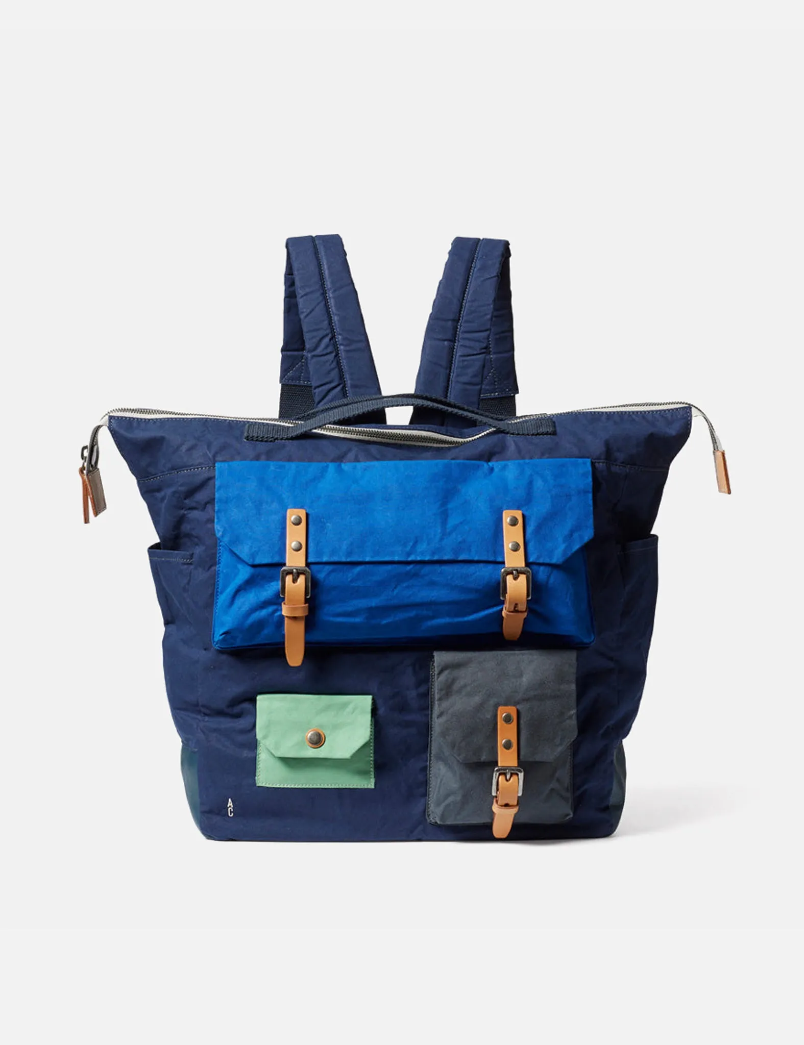 Ally Capellino Salvador Surreal Pockets Rucksack - Navy Blue