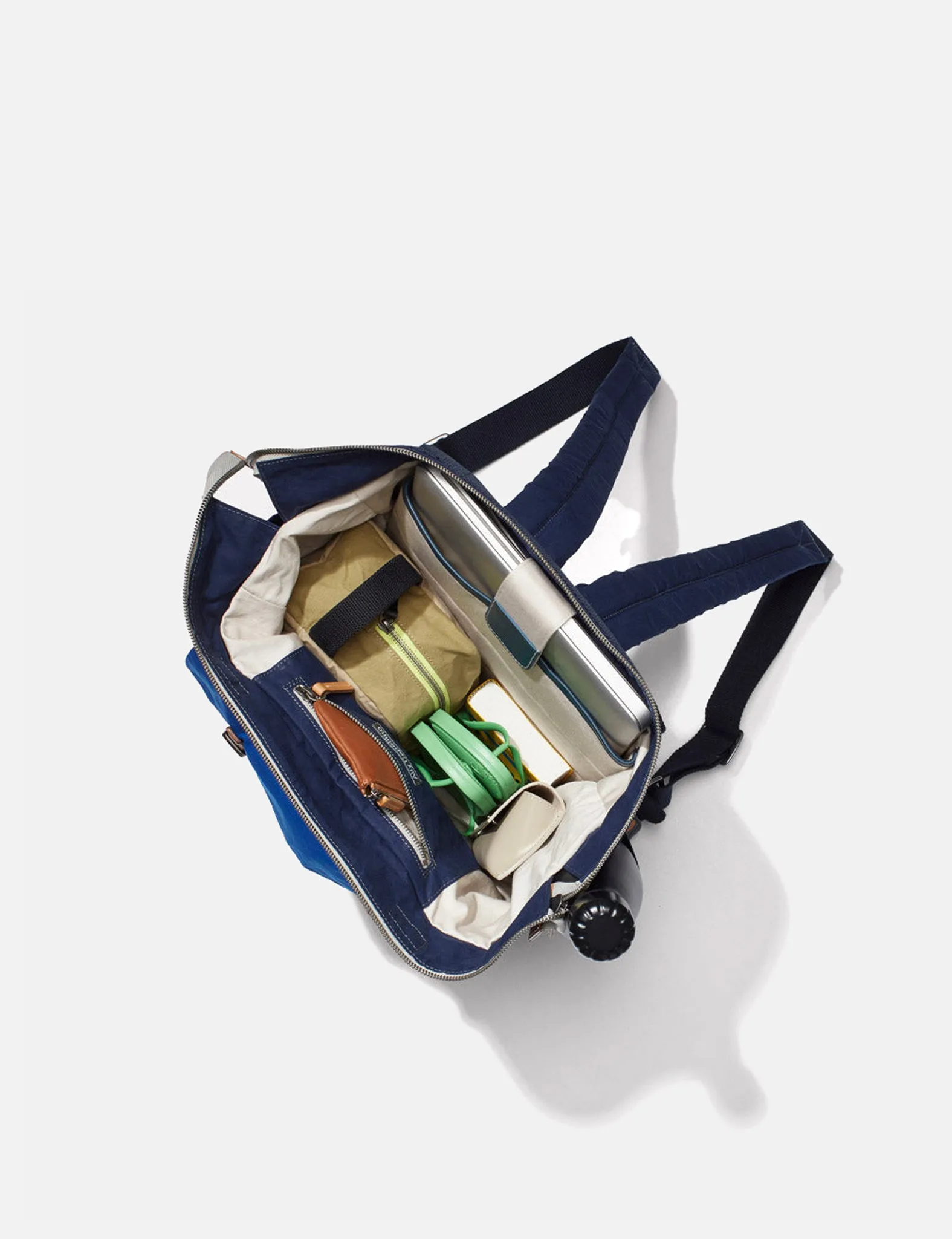 Ally Capellino Salvador Surreal Pockets Rucksack - Navy Blue