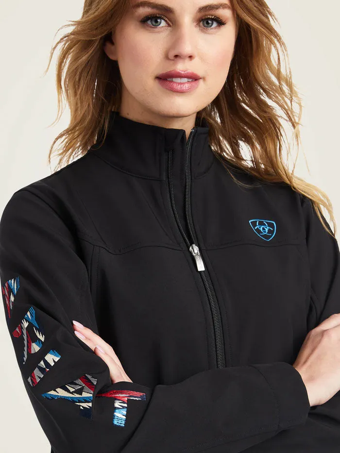 Ariat 10042185 Womens Team Logo Softshell Chimayo Jacket Black