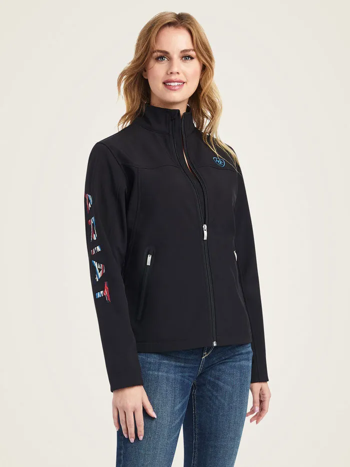 Ariat 10042185 Womens Team Logo Softshell Chimayo Jacket Black