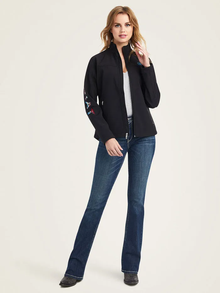 Ariat 10042185 Womens Team Logo Softshell Chimayo Jacket Black