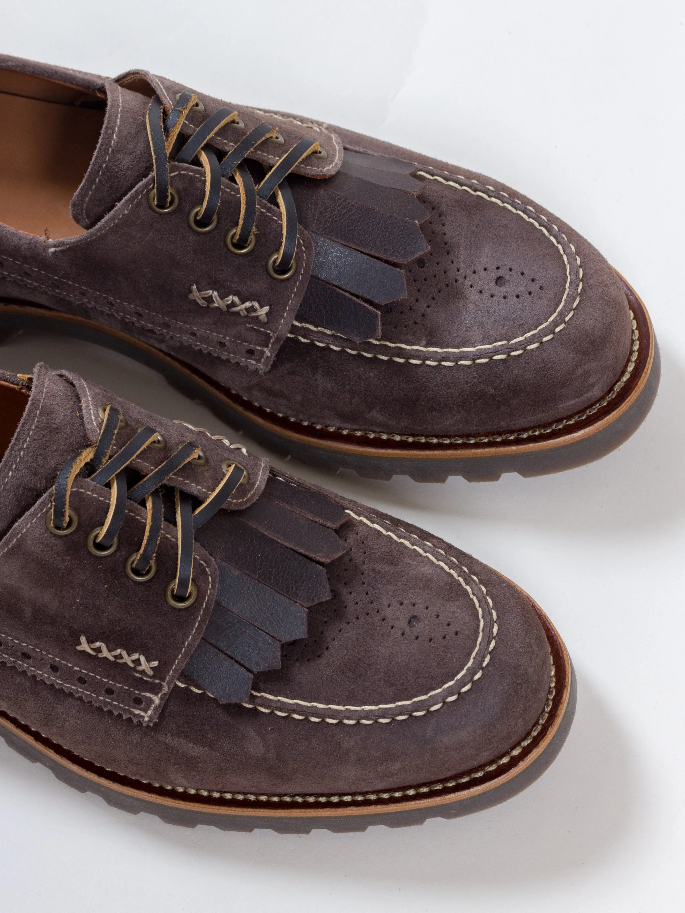 Bright Shoemakers, Walkers Deck Shoe, Taupe Suede