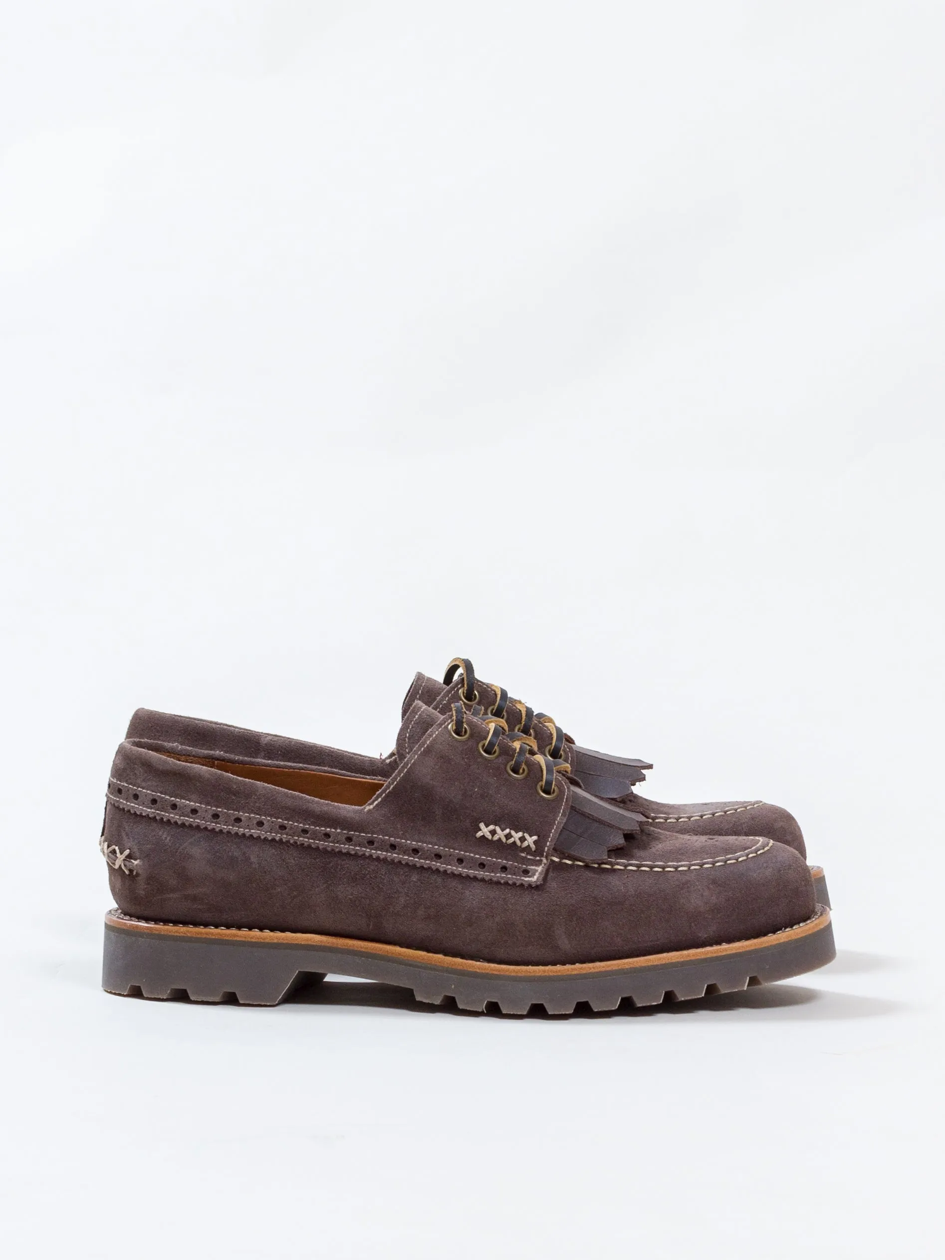 Bright Shoemakers, Walkers Deck Shoe, Taupe Suede