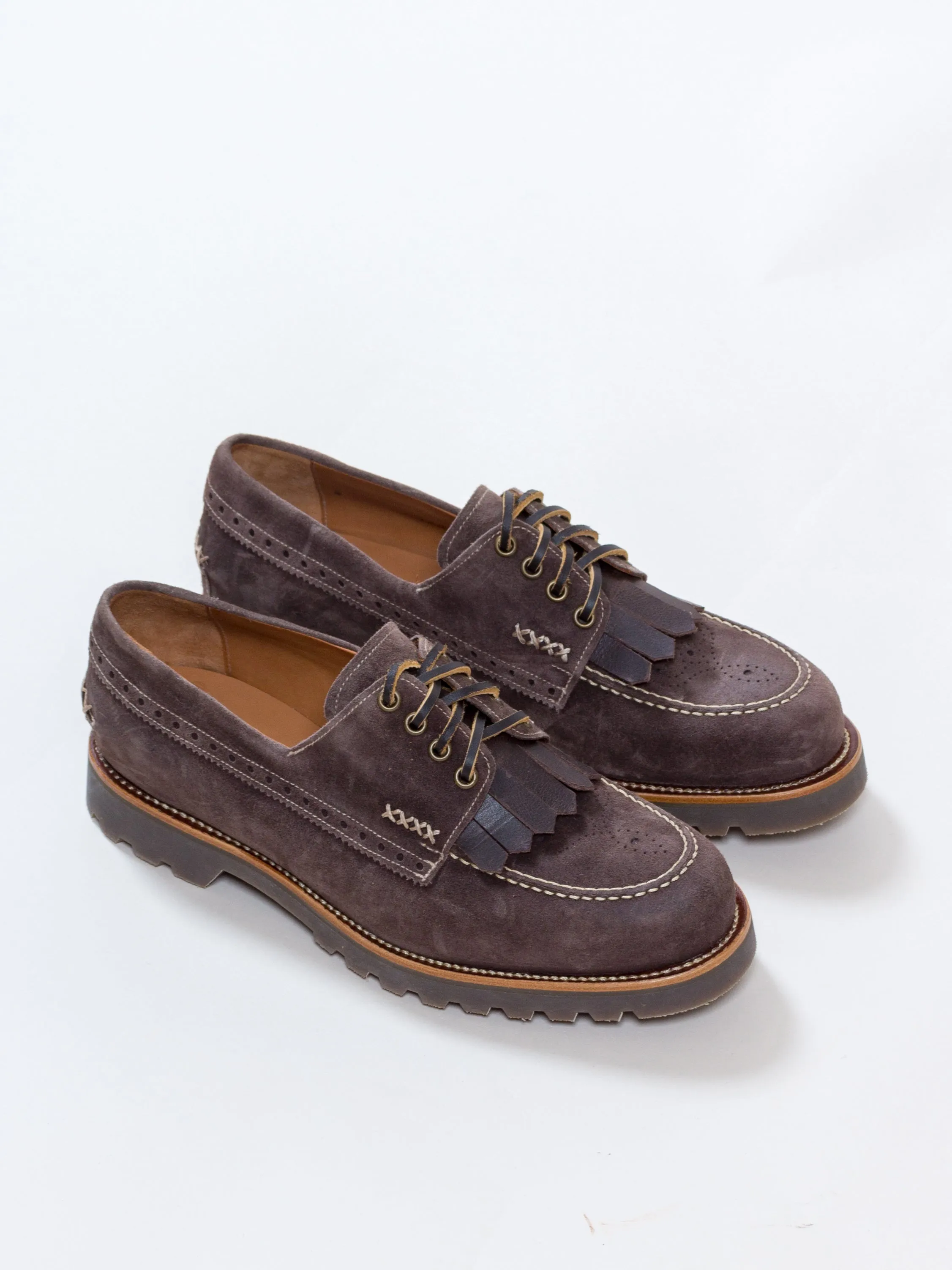 Bright Shoemakers, Walkers Deck Shoe, Taupe Suede