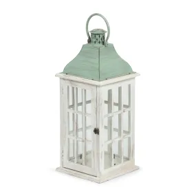 Coastal Handcrafted Mango Wood Decorative Lantern - NH574413