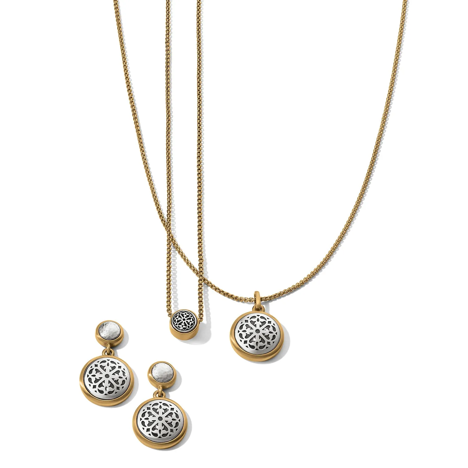 Ferrara Two-Tone Luce Mini Pendant Necklace