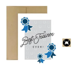 Hunt Seat Paper Co. Best Trainer Ever Card
