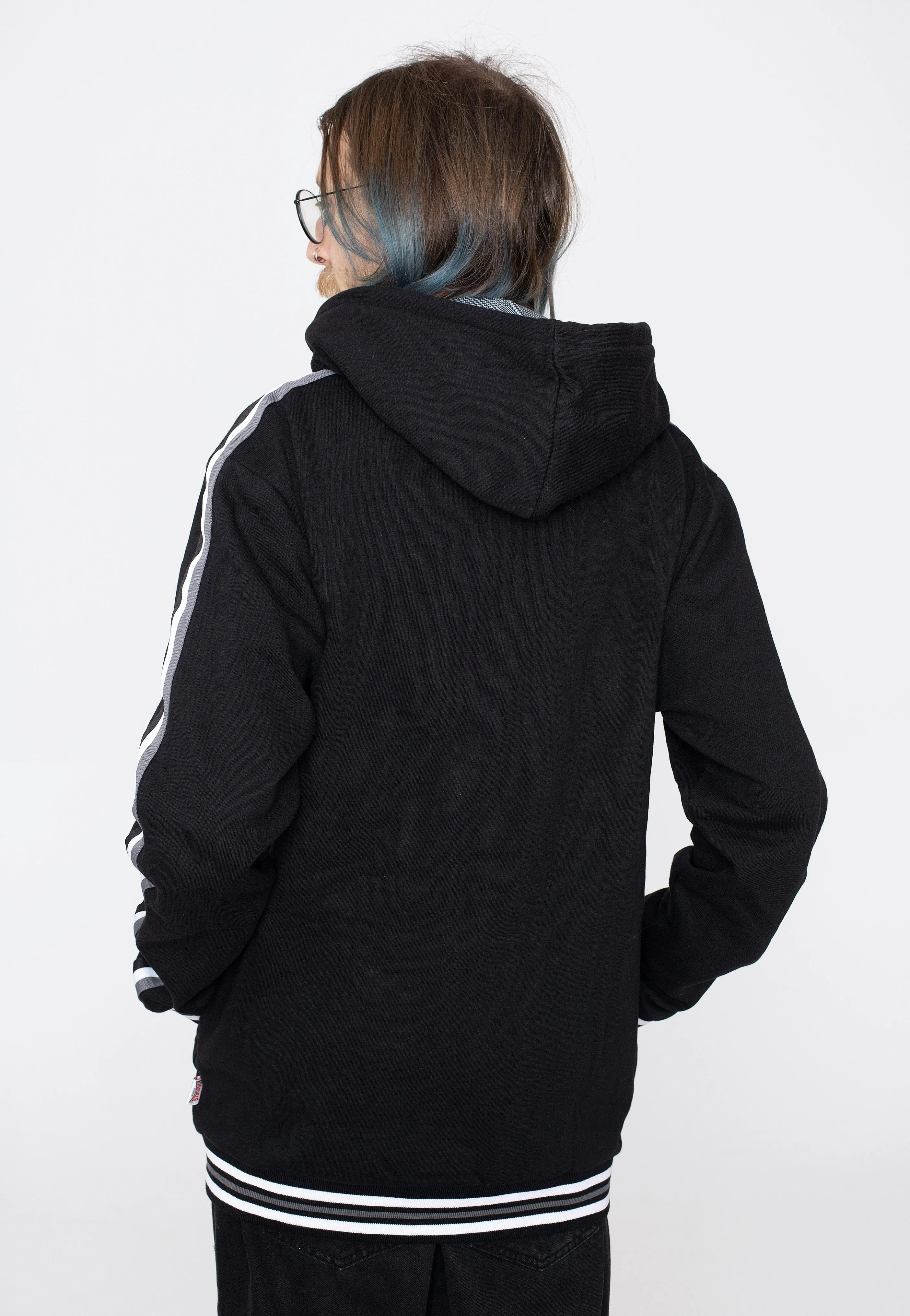 Lonsdale - Kernborough Black/White/Grey - Zipper